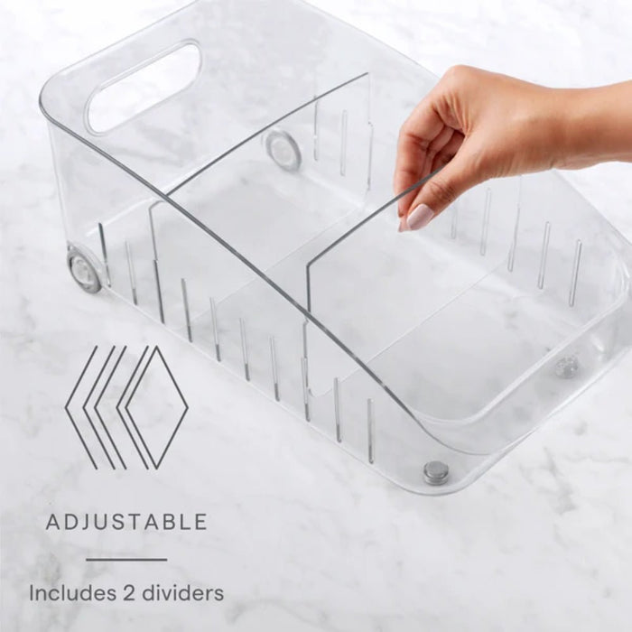 YouCopia RollOut® 20cm Narrow Fridge Drawer - Clear - Gourmet Gear