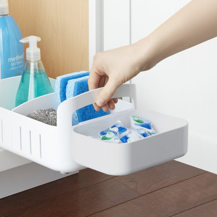 YouCopia RollOut Under Sink Caddy - White - Gourmet Gear