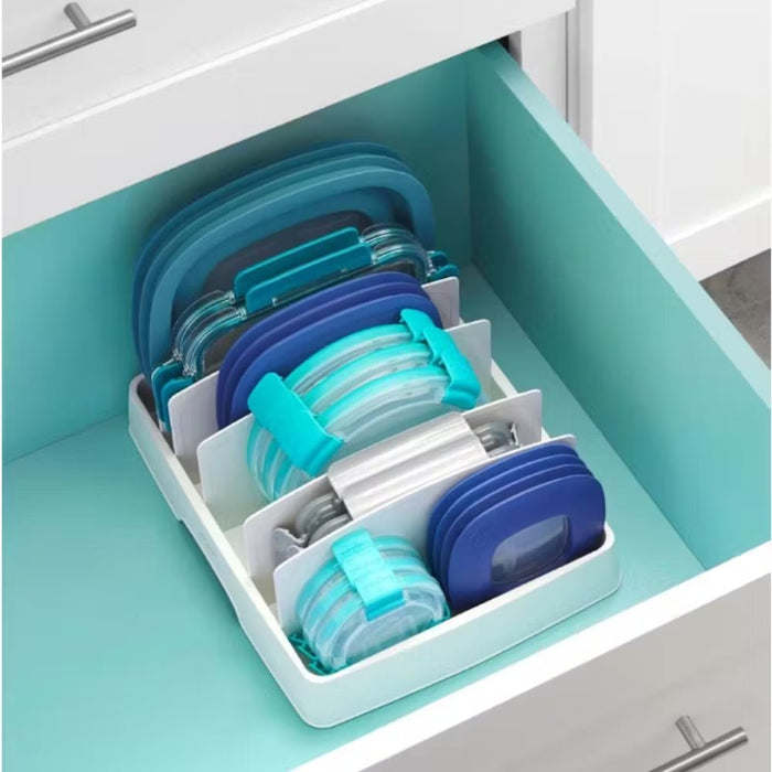 YouCopia StoraLid 23cm Large Lid Organiser - White - Gourmet Gear