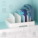 YouCopia StoraLid Adjustable Large Container Lid Organiser - White - Gourmet Gear