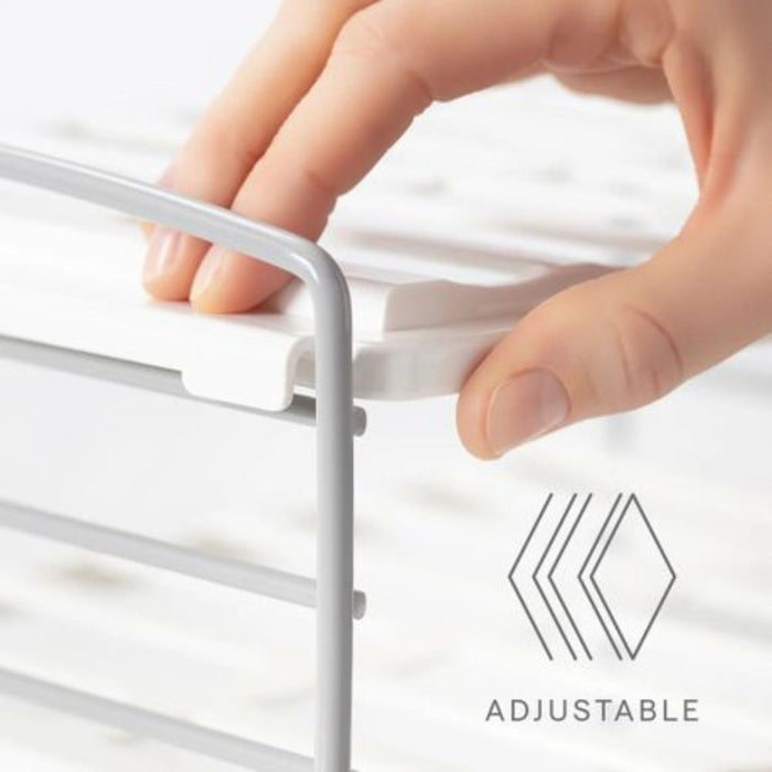 YouCopia UpSpace 2 - Shelf Wide Bottle Organizer - White - Gourmet Gear