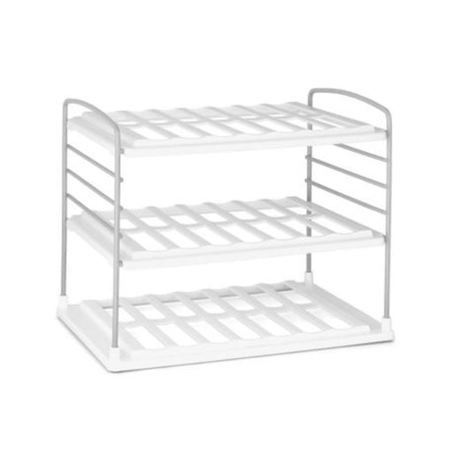 YouCopia UpSpace 3 - Tier Water Bottle Organiser - White - Gourmet Gear