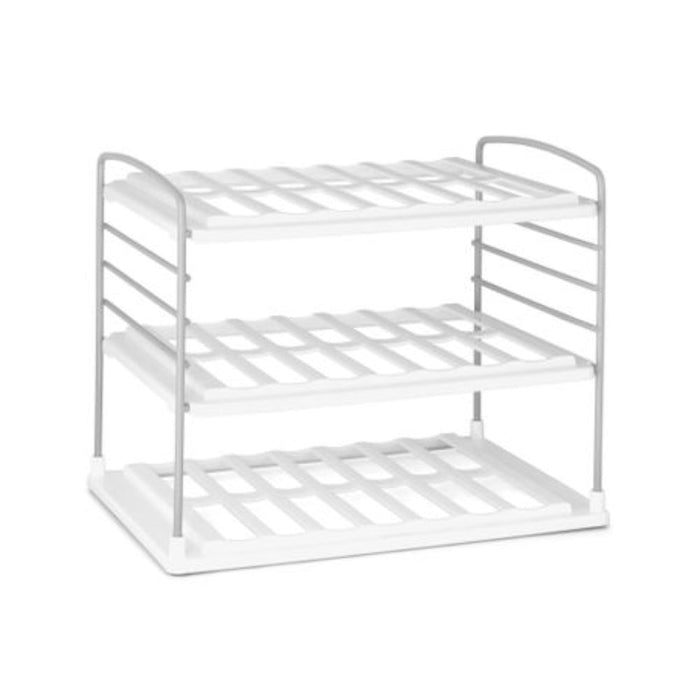 YouCopia UpSpace 3 - Tier Water Bottle Organiser - White - Gourmet Gear