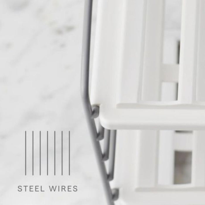 YouCopia UpSpace 3 - Tier Water Bottle Organiser - White - Gourmet Gear