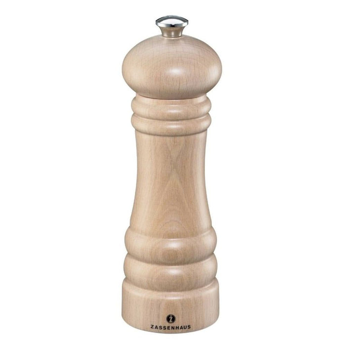 Zassenhaus Berlin Salt Mill 18cm - Beechwood Natural - Gourmet Gear