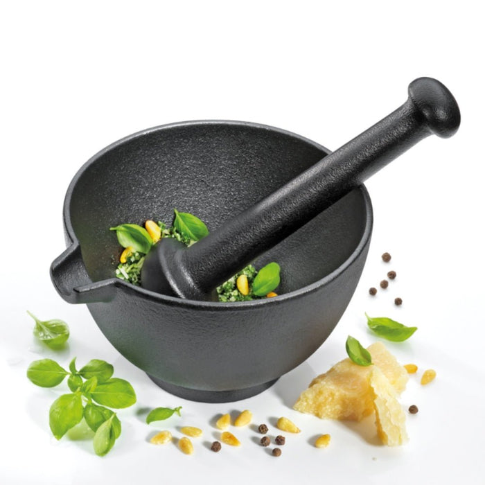 Zassenhaus Cast Iron Mortar XL 15.5cm - Gourmet Gear