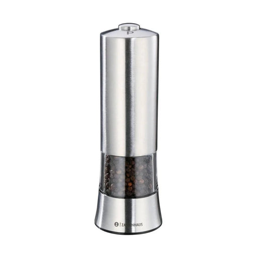 Zassenhaus Gera Electric Pepper mill - 18 cm, Stainless Steel - Gourmet Gear