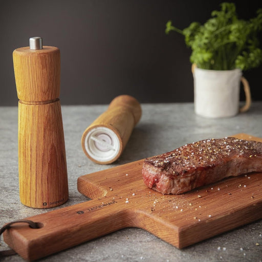 Zassenhaus Kiel 18cm Salt & Pepper Set - Oak - Gourmet Gear