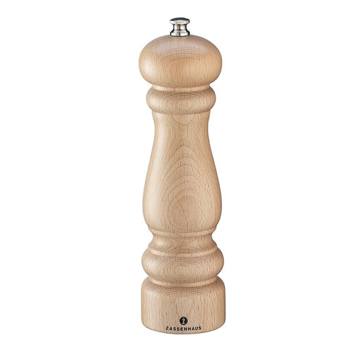 Zassenhaus Potsdam Pepper Mill 20cm - Beechwood Natural - Gourmet Gear