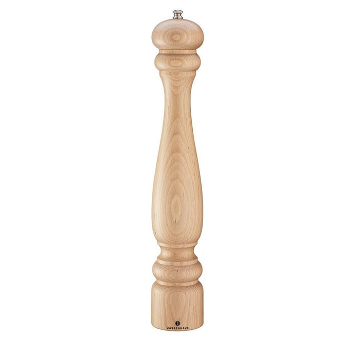 Zassenhaus Potsdam Pepper Mill 40cm - Beechwood Natural - Gourmet Gear