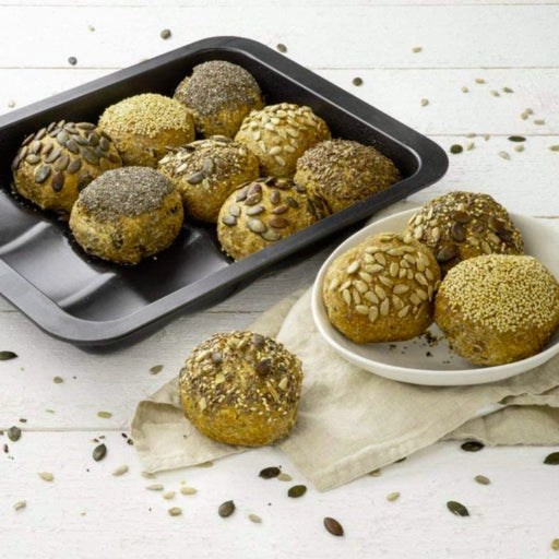 Zenker Black Metallic 12 Bread Roll Baking Pan 36.5x27.5cm - Gourmet Gear