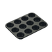 Zenker Black Metallic 12 Cup Muffin Tin - 36.5x27.5cm - Gourmet Gear