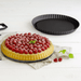 Zenker Black Metallic Fruit Tart Tin with rolled edge 30cm - Gourmet Gear