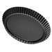 Zenker Black Metallic Fruit Tart Tin with rolled edge 30cm - Gourmet Gear