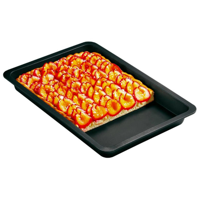 Zenker Black Metallic Plum Cake Baking Tray - 42x29x4cm - Gourmet Gear