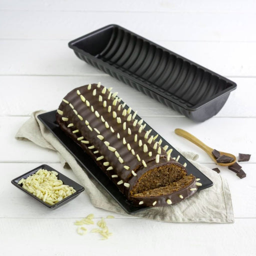 Zenker Black Metallic Rehrucken Half Round Loaf Tin - 30cm - Gourmet Gear