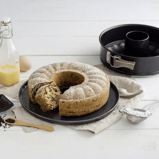 Zenker Black Metallic Set of 2 Springform with flat & funnel base 24cm - Gourmet Gear