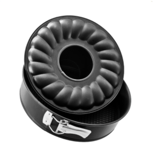 Zenker Black Metallic Set of 2 Springform with flat & funnel base 26cm - Gourmet Gear