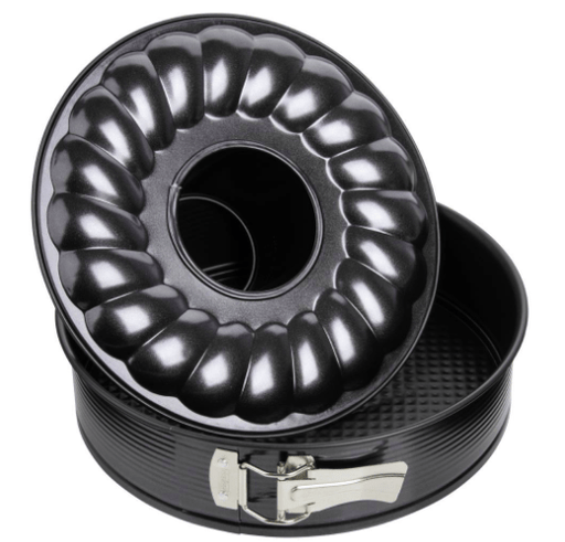 Zenker Black Metallic Set of 2 Springform with flat & funnel base 26cm - Gourmet Gear