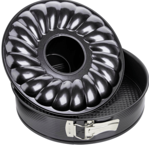 Zenker Black Metallic Set of 2 Springform with flat & funnel base 28cm - Gourmet Gear