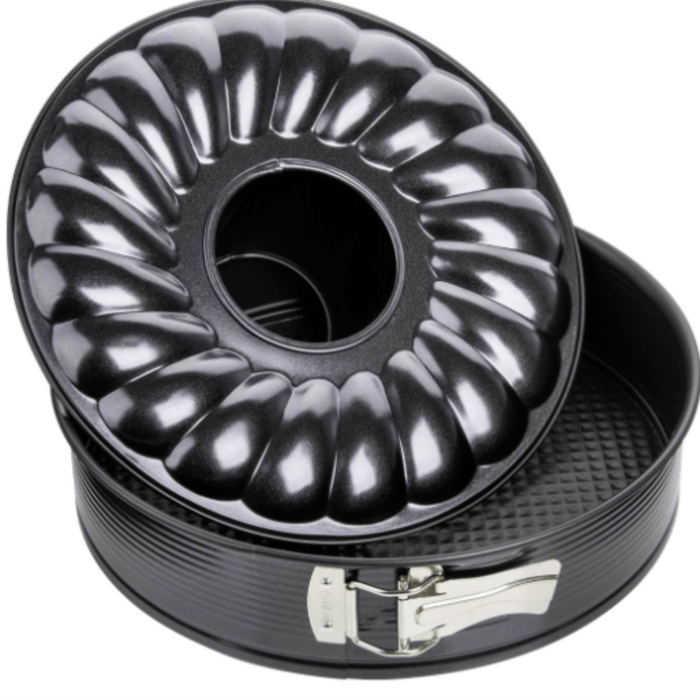 Zenker Black Metallic Set of 2 Springform with flat & funnel base 28cm - Gourmet Gear