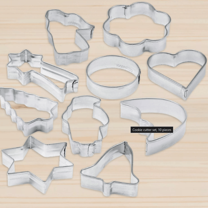 Zenker Set of 10 Assorted Cookie Cutters - Gourmet Gear